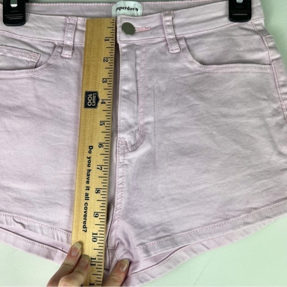 Superdown Shorts womens size medium lilac pink zip fly - Picture 5 of 7